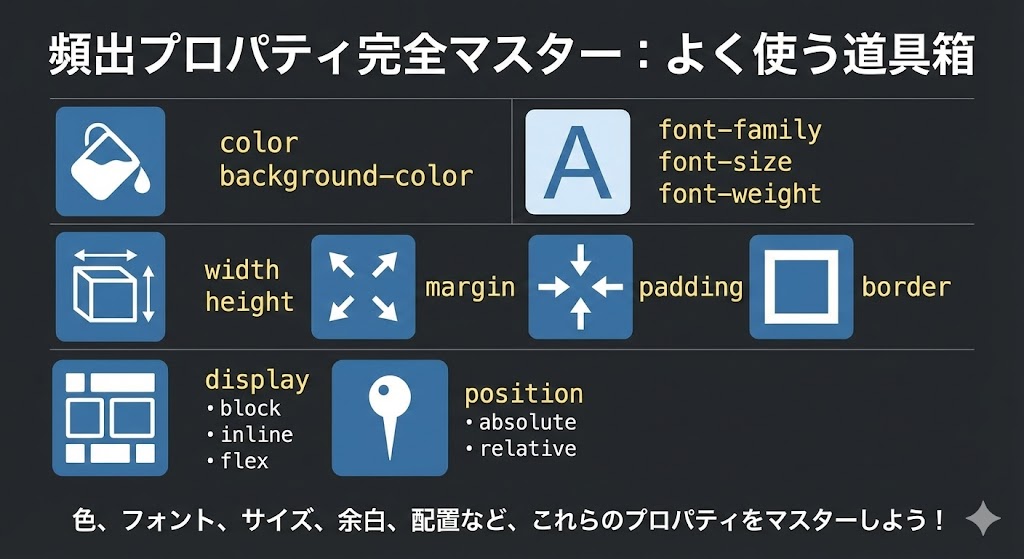 CSS初心者ガイド|頻出プロパティ