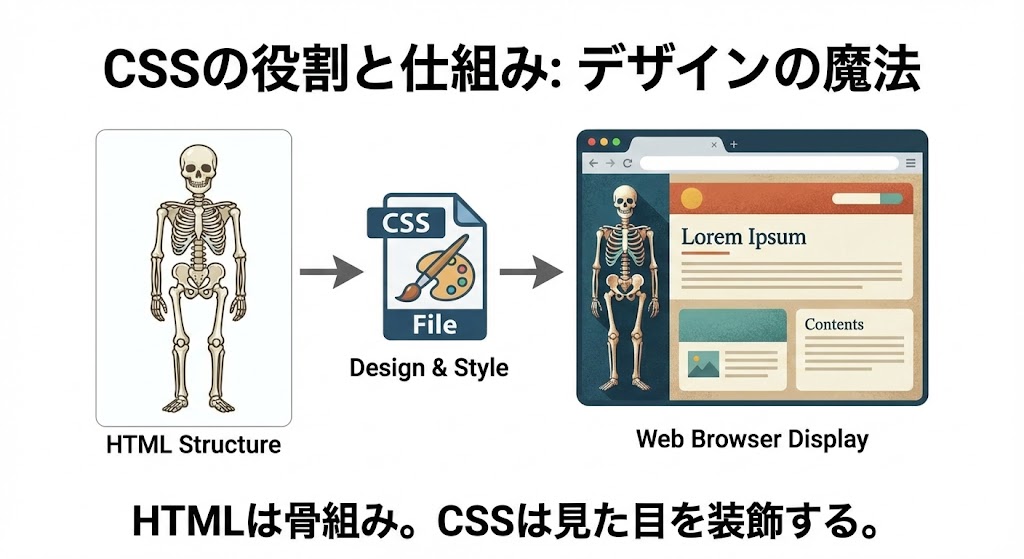 CSS初心者ガイド|CSSの役割