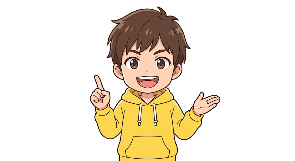 解決する男の子
